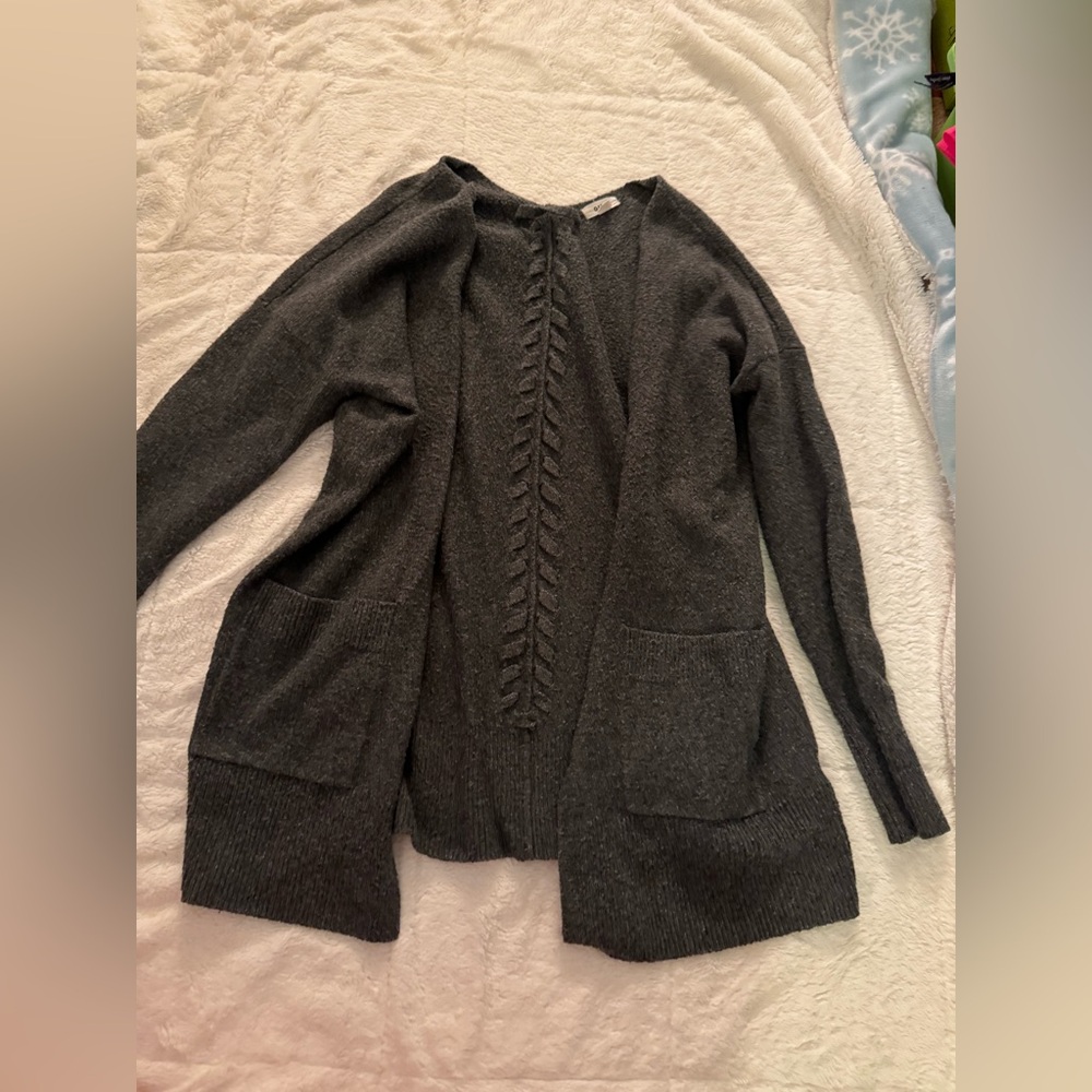 Gray cardigan